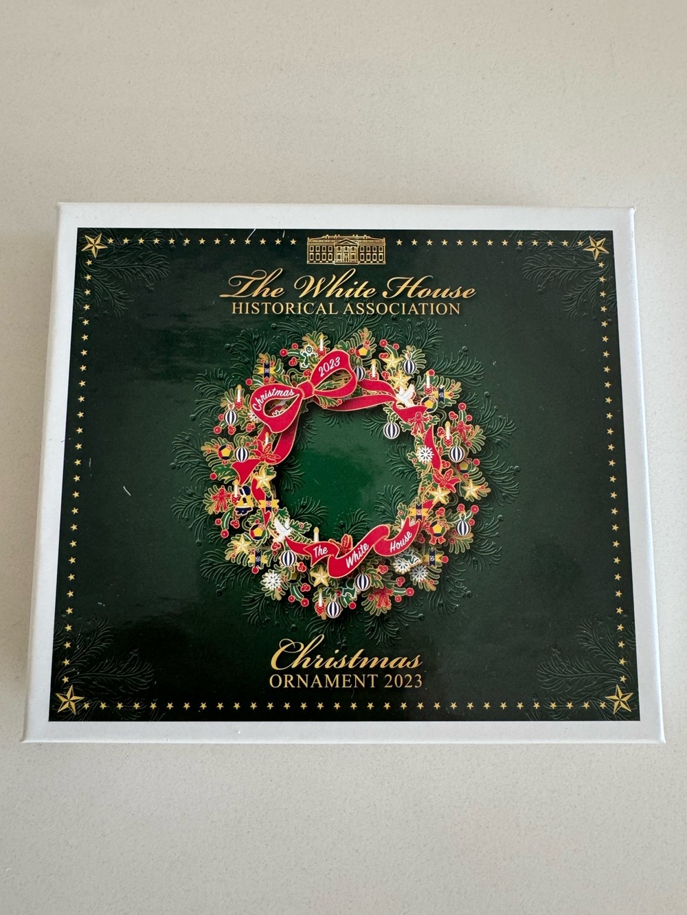 White House Historical Association 2023 Ford Christmas Ornament Wreath Holiday